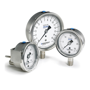 Ashcroft industrial pressure gauges