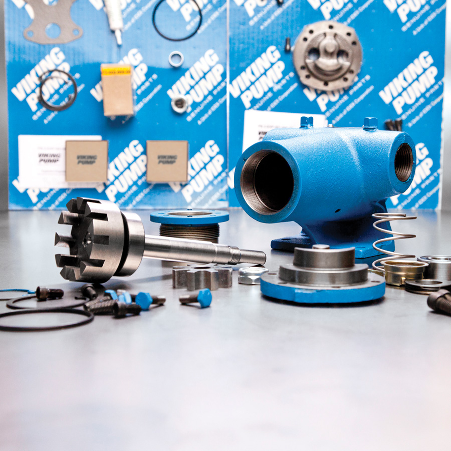 Viking Pump Parts - Accessories-Bearings-Bushings-Rotors-Motors-Screws-Endcap-casing-seals-collars-couplingguards-plates-gaskets-idlerpins-fittings-orings-nuts-packing-springs-poppets-washers-headparts-reliefvalve-equipment