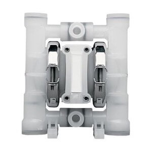 Wilden AODD Pump - P.025 - 00-9616 - 6 mm (1/4") Pro-Flo® Series Clamped Plastic Pump with Teflon & Neoprene
